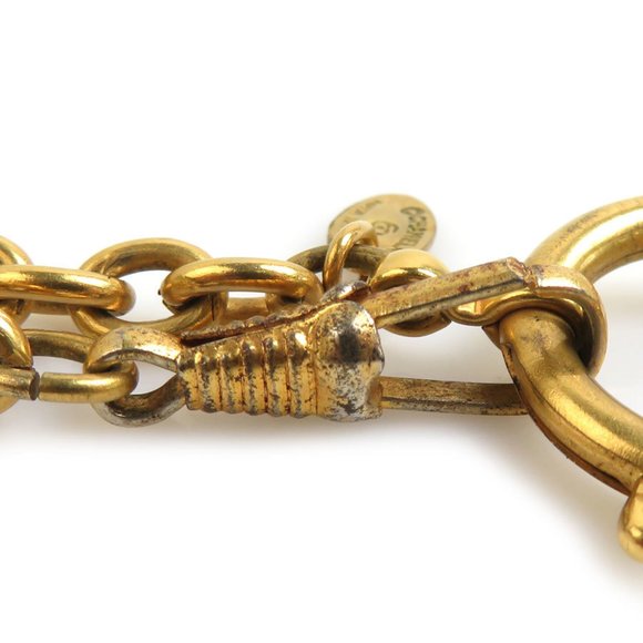 CHANEL Coco Mark Metal Gold Necklace for Women e60105i - Picture 4 of 5